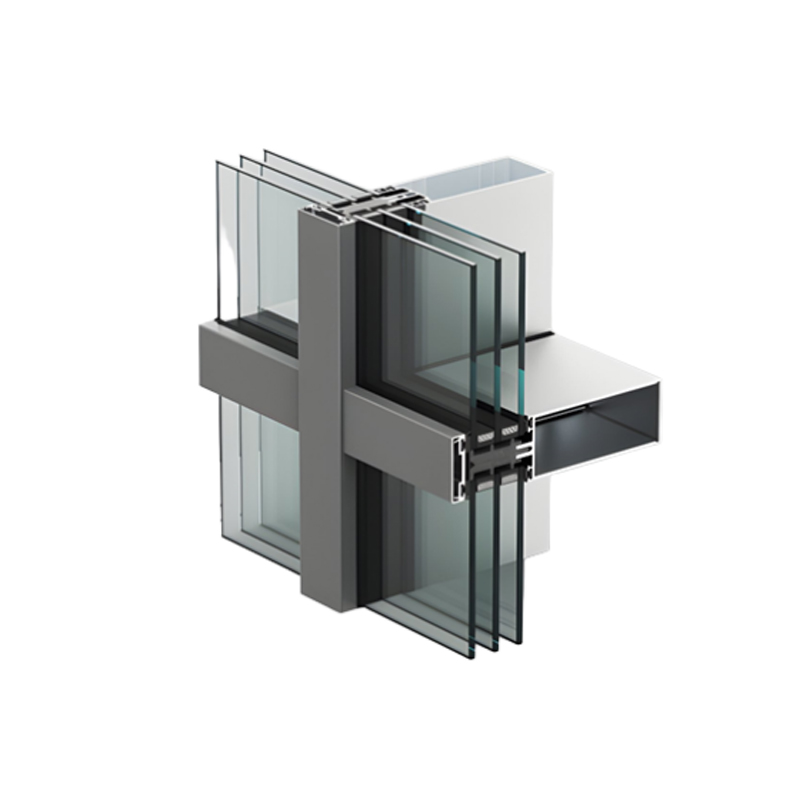 Aluminum curtain wall profiles